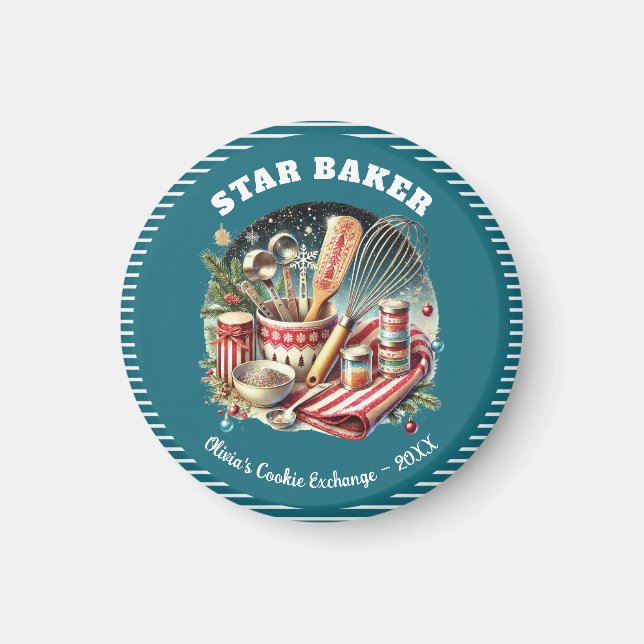 Holiday Cookie Star Baker Prize Award Magnet (Vorne)