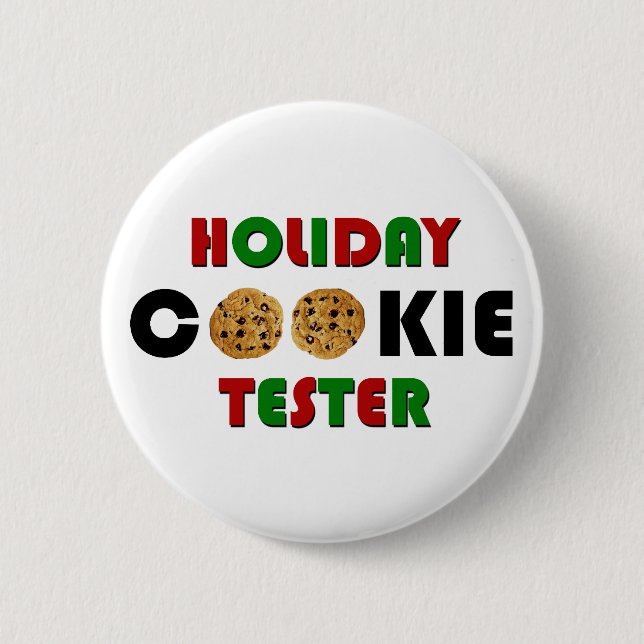 Holiday Cookie Tester Button (Vorderseite)