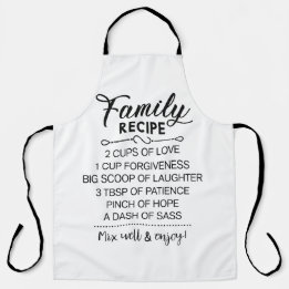 Holiday Cooking Gift | Family Kitchen Schürze
