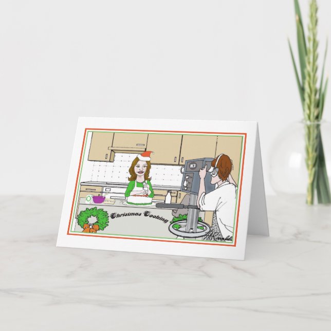 Holiday Cooking Show Feiertagskarte (Vorderseite)