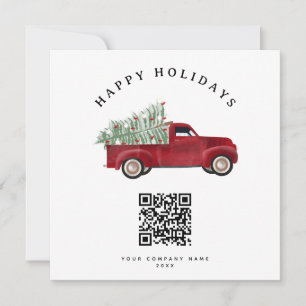 Holiday Corporate Business QR Code Weihnachtsbaum