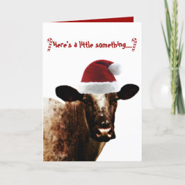 Holiday Cow Feiertagskarte