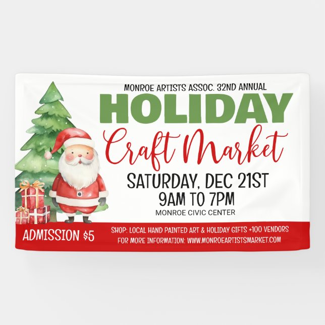 Holiday Craft Market Banner (Horizontal)