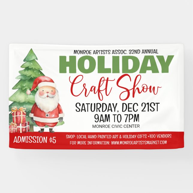 Holiday Craft Show Banner (Horizontal)
