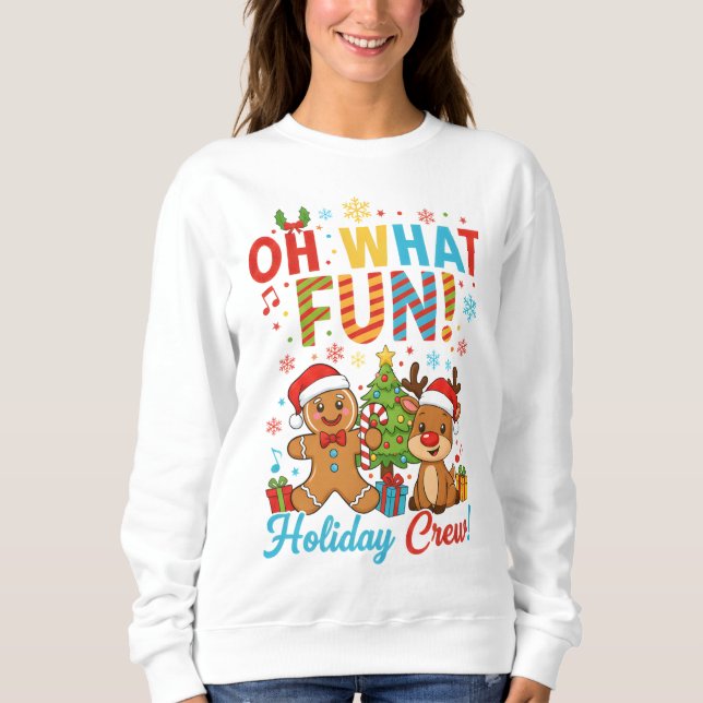 Holiday Crew Weihnachten Sweatshirt (Vorderseite)