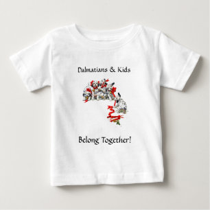 Holiday Dalmatien Welpen mit Red Ribbon Baby T-shirt