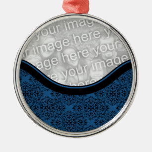 Holiday Damask Premium Ornament Aus Metall