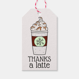 Holiday Danke a Latte Geschenkanhänger