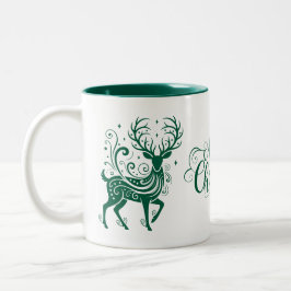 Holiday Deer Zweifarbige Tasse