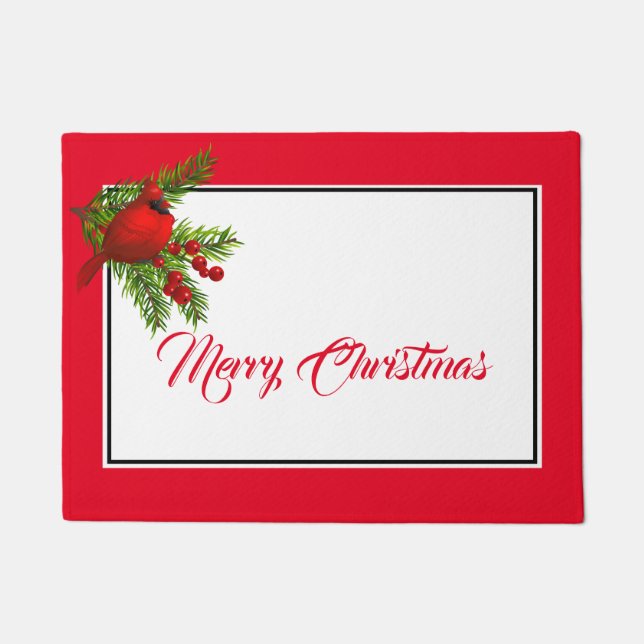 Holiday Doormat-Kardinal Fußmatte (Vorderseite)
