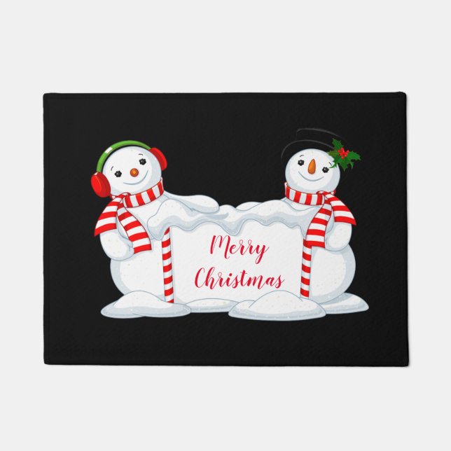 Holiday Doormat-Snowman Fußmatte (Vorderseite)
