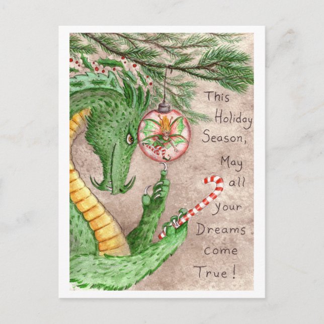 Holiday Dreams Dragon - Postkarte (Vorderseite)