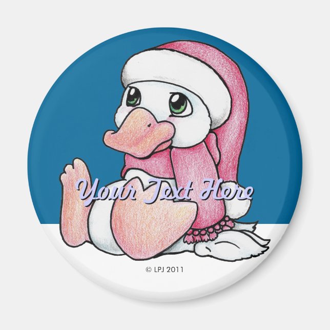 Holiday Ducky Magnet (Vorne)