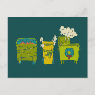 Holiday Dumpster Fire Postcard - "Sorry Postkarte