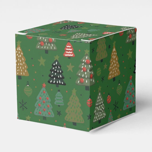 Holiday Echoes-Grüne Geschenkbox Geschenkschachtel (Vorderseite)