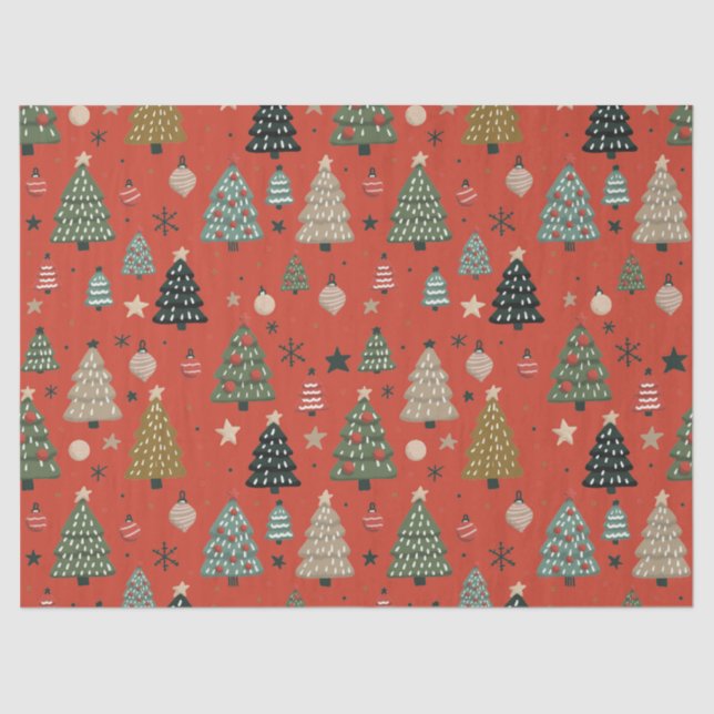 Holiday Echoes-Red Seidenpapier (Vorderseite)