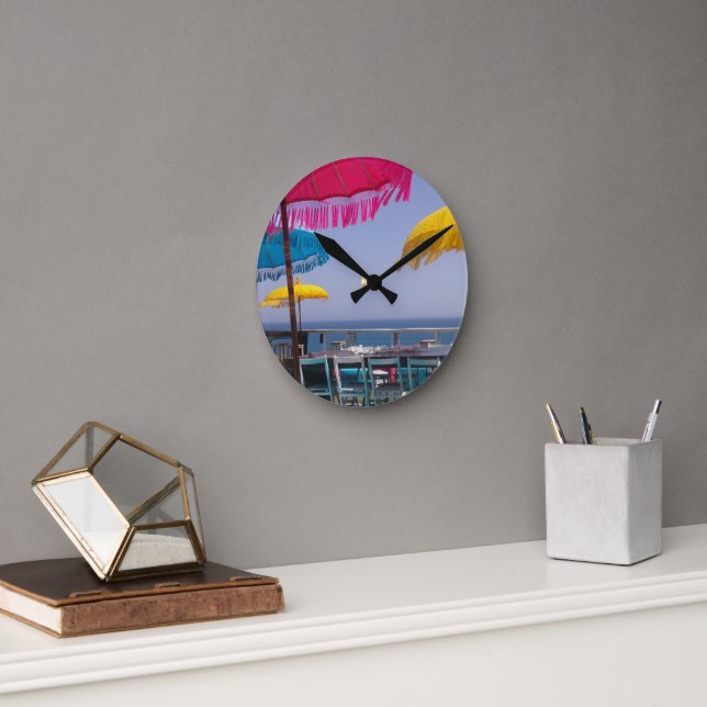 Holiday Electronics Bag Runde Wanduhr (Büro)