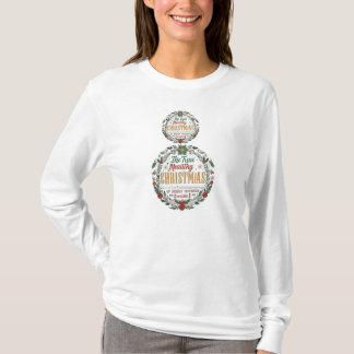 "Holiday Elegance: Christmas Cheer T-Shirt for Wom