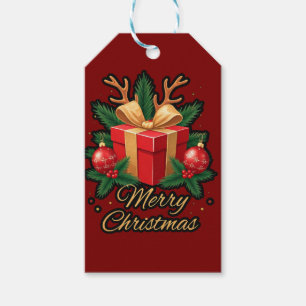 "Holiday Elegance: Geschenke, Bäume & Rentier Deli Geschenkanhänger