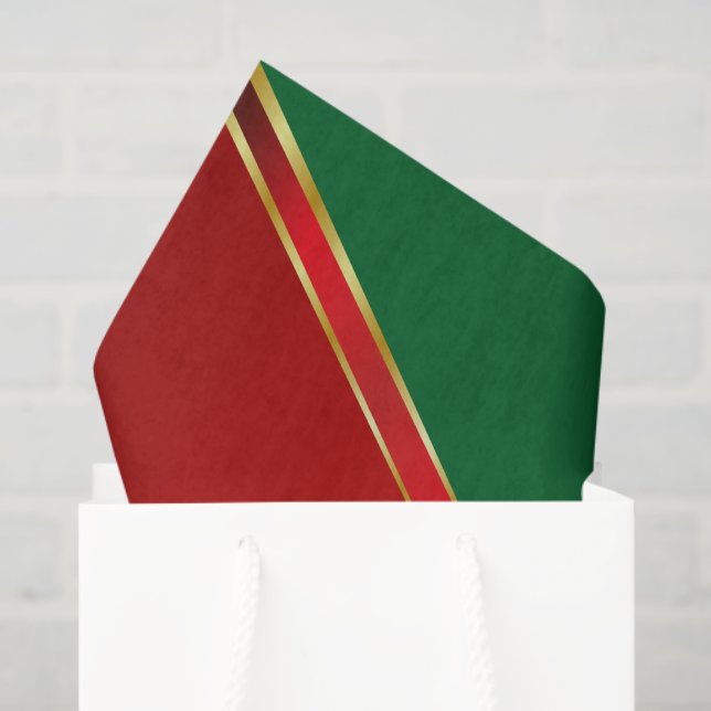 Holiday Elegance Red Bow Seidenpapier (Geschenktüte)