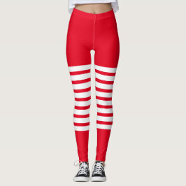 Holiday Elf Leggings Candy Cane Weihnachten