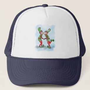 Holiday Elves Kissing Truckerkappe