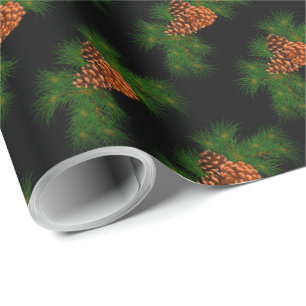 Holiday Evergreen Pegelkegel Muster - Geschenkpapier