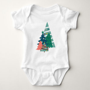 Holiday Evergreens Design Baby Strampler