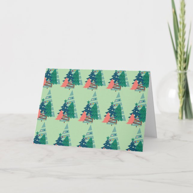 Holiday Evergreens Design Einladung (Vorderseite)