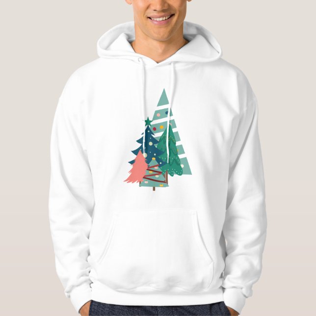 Holiday Evergreens Design Hoodie (Vorderseite)