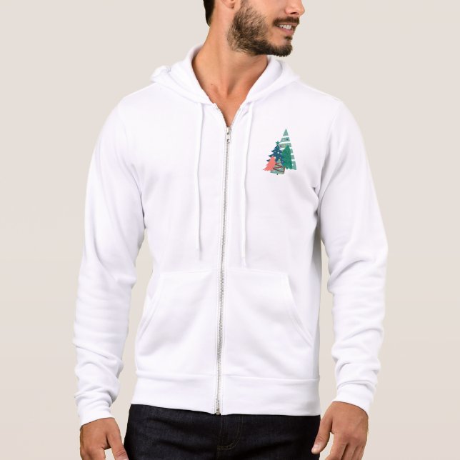 Holiday Evergreens Design Hoodie (Vorderseite)