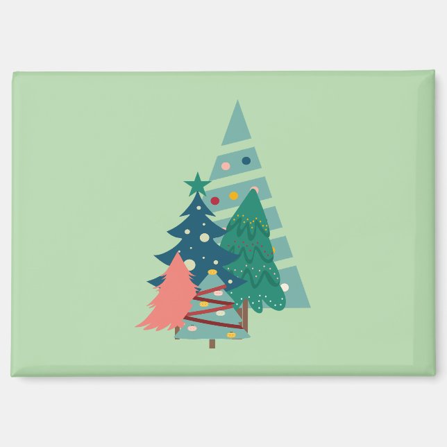 Holiday Evergreens Design Magnet (Vorderseite)