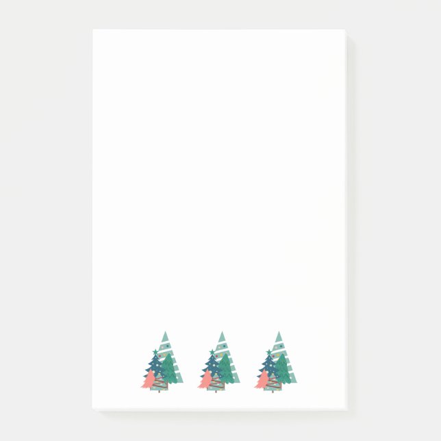 Holiday Evergreens Design Post-it Klebezettel (Vorderseite)