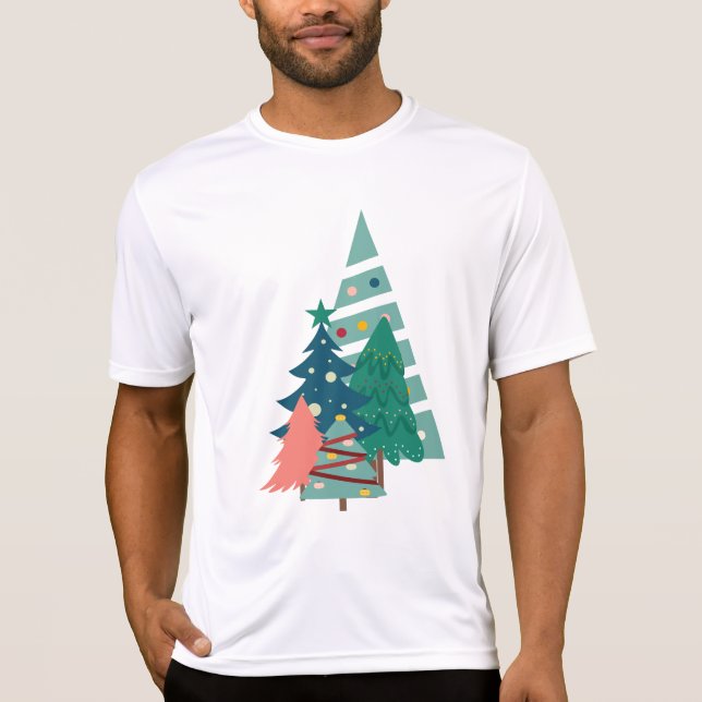Holiday Evergreens Design T-Shirt (Vorderseite)