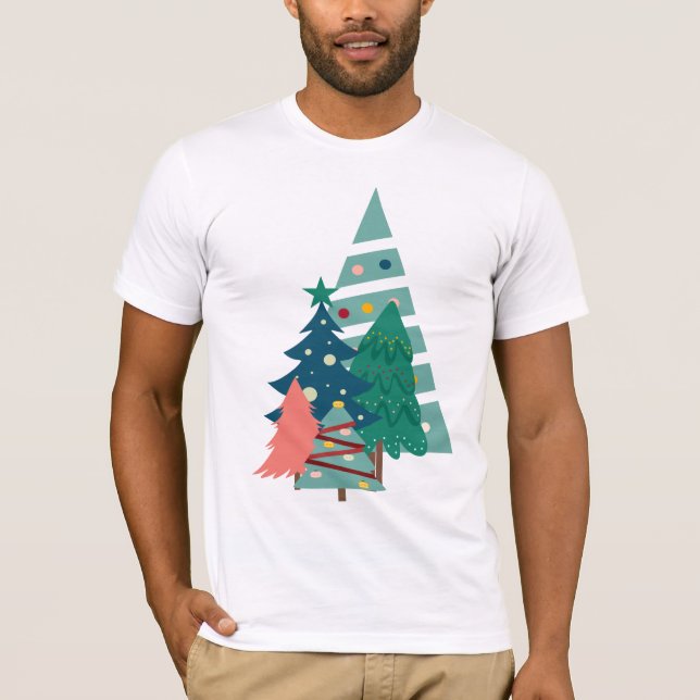 Holiday Evergreens Design T-Shirt (Vorderseite)