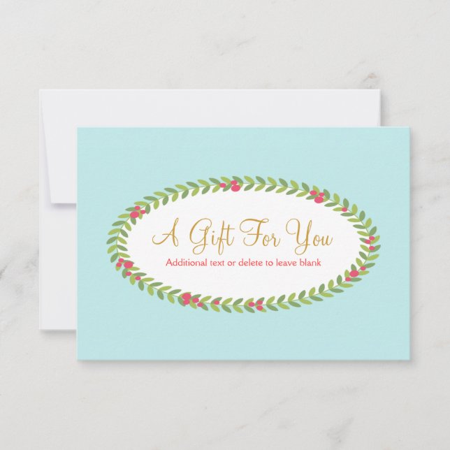 Holiday Fashion Beauty Weihnachtsgeschenk Zertifik (Vorderseite)