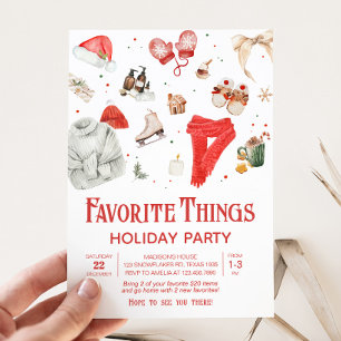 Holiday Favorite Things Weihnachts-Party Einladung