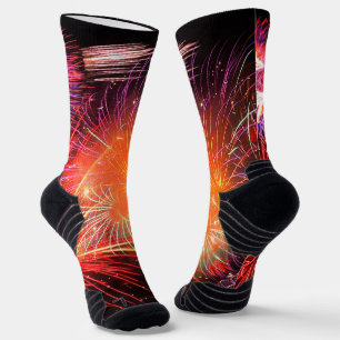 Holiday Fireworks Hochleistungs Athletic Unisex Socken
