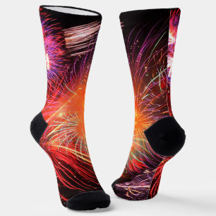 Holiday Fireworks Premium Crew Unisex Socken