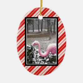 Holiday Flamingo Ornament