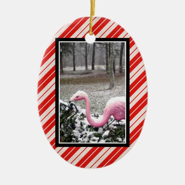 Holiday Flamingo Ornament (Vorne)
