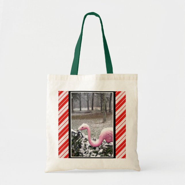 Holiday Flamingo Tote Bag Tragetasche (Vorne)