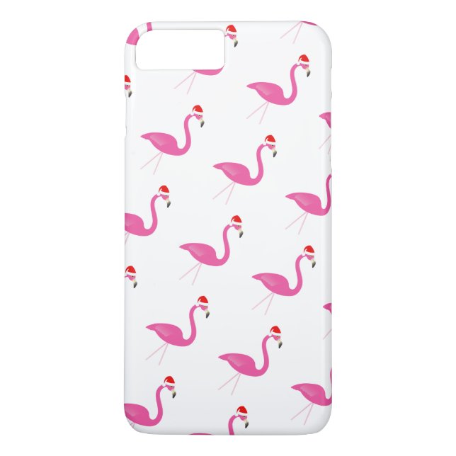 Holiday Flamingos iPhone 7 in weiß Case-Mate iPhone Hülle (Rückseite)