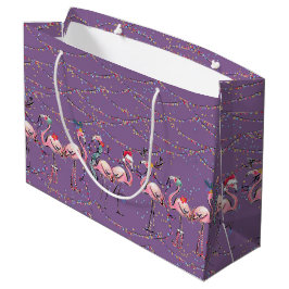 Holiday Flamingos Tropical Holiday Geschenktasche Große Geschenktüte