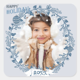 Holiday Foliage Custom Foto Sticker