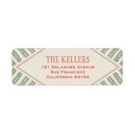 Holiday Foliage Quadrant Ivory and Green