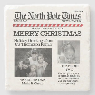 Holiday Foto Collage Weihnachten Whimsikum Steinuntersetzer
