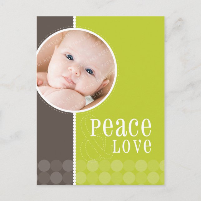 HOLIDAY FOTO POSTCARD :: gute 2P Feiertagspostkarte (Vorderseite)