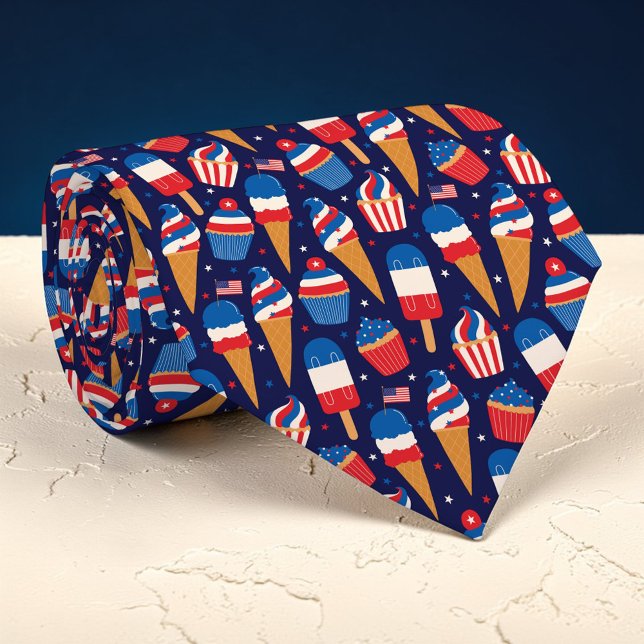 Holiday - Fourth of July Patriotic Necktie Krawatte (Von Creator hochgeladen)