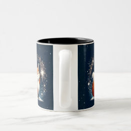 Holiday Fox Charm Mug Zweifarbige Tasse
